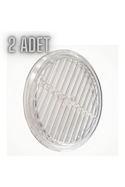 CocoVia 2 Adet Şeffaf Doğalgaz Menfez Baca Kapağı | Pencere Cam Menfez Kapağı 18 Cm