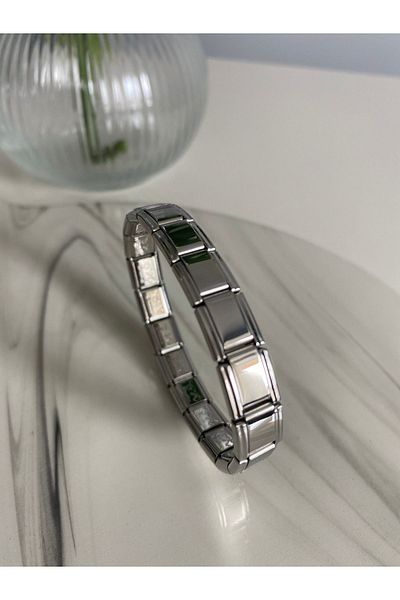 NOVARİKA Women's Italian Charm High Quality Anti-Tarnish Steel Bracelet