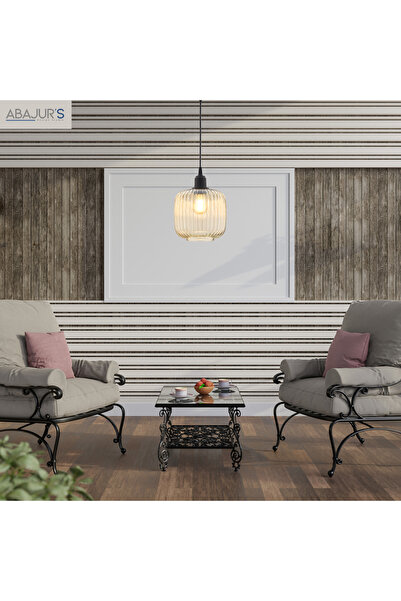 DzynLighting LİNEER TEKLİ CAM SARKIT