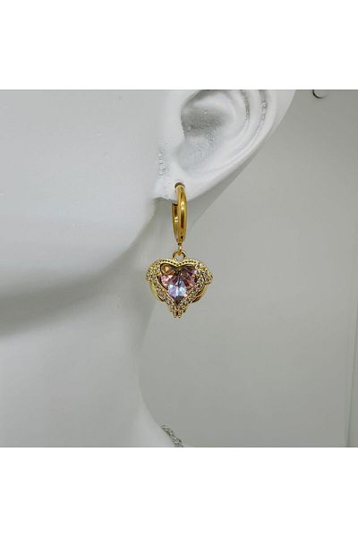 Vuslat Heart of the Ocean - Steel Earring Design