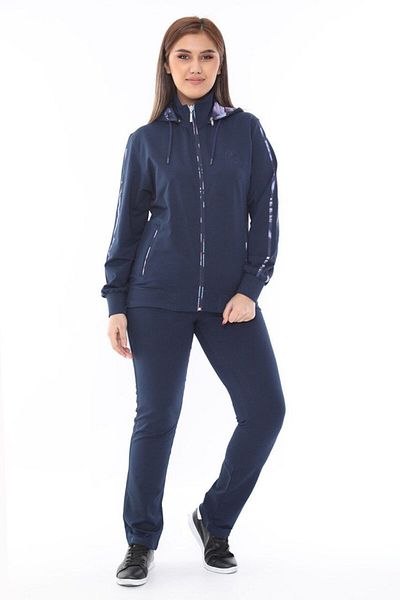 SOCCER Plus Size Hooded Women's Tracksuit Set 21529