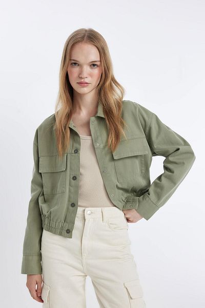 DeFacto Gabardine Long Sleeve - Košilový límec Oversize košile
