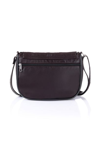 fubileather Geantă de umăr Midi pentru femei - piele naturală casual