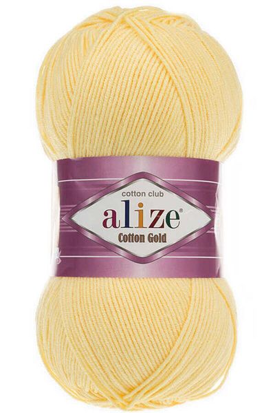 Alize Βαμβακερό χρυσό βαμβάκι, amigurumi, παντζάρι Χέρι Πλεκτό νήμα Κωδικός χρώματος: 187-ανοιχτό κίτρινο