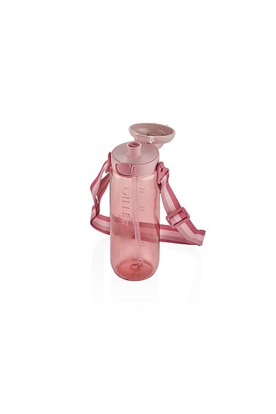 DILLER 780 ml Pink Water Bottle with Straw