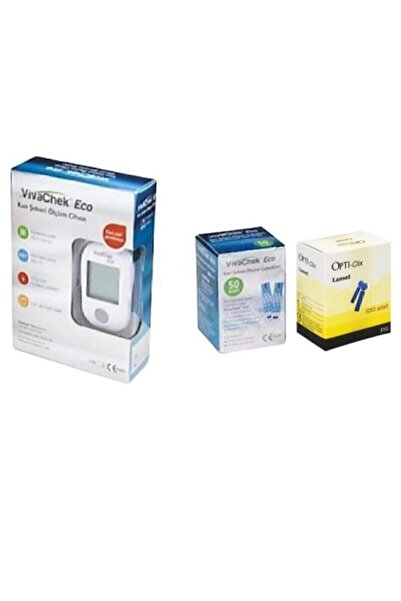 Genel Markalar Şeker Ölçüm Makinesi +50 Adet Ölçüm Stribi+100 Adet Parmak Delme Iğnesi