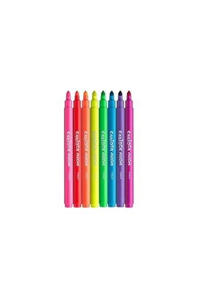 Carioca Carioca Set of 8 Neon Washable Felt Tip Pens - 42785