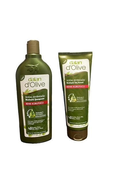 Dalan Dolive Shampoo Olive Oil Color Protection and Conditioner Set 400 ml 250 ml