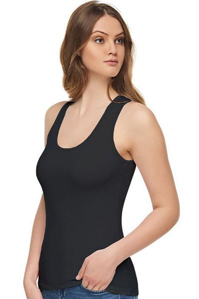 Tutku Tricot de corp alb Elite Modal cu bretele late, 2002, pachet de 6