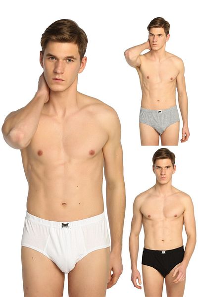 Tutku Ανδρικό Μικτό Χρώμα 6 Πακέτο Βαμβακερό Slip New Season