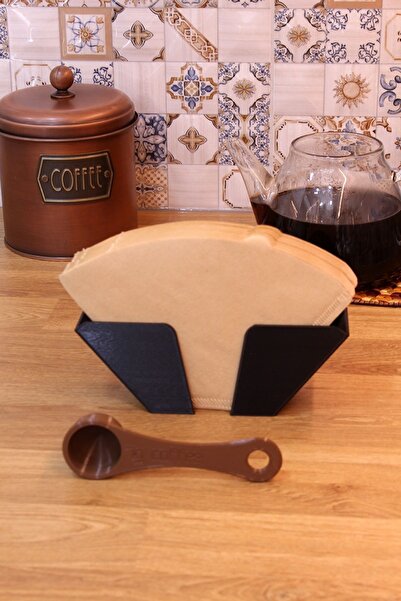 Maflen Kahve Filtre Kağıdı Tutucu Düzenleyici Asılabilir Stand Siyah Ve 7 gr ...