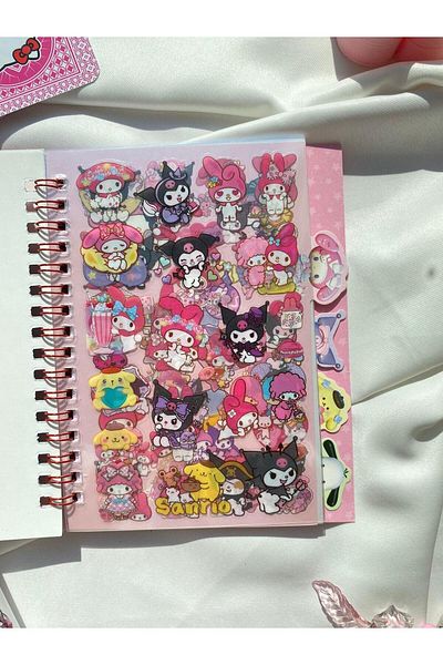 Wisevelya كتاب ملصقات My Melody Pink