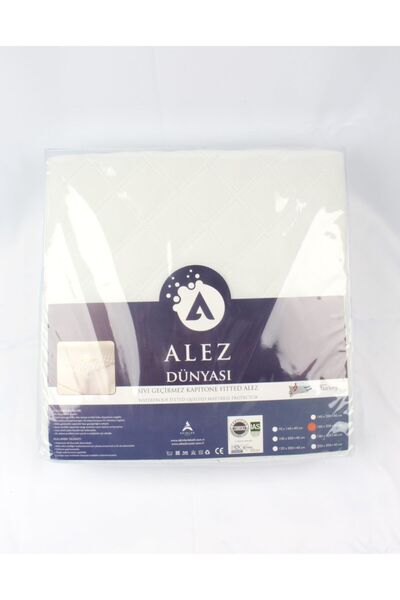 Alez Dünyası اسم / مرتبة مبطنة مقاومة للسوائل مقاس 100 × 200 × 30 سم باللون الأبيض