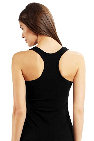 Tutku Women's Black Lycra Cotton Athlete Undershirt