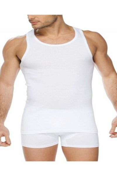 Seher Yıldızı Men's White Classic Undershirt