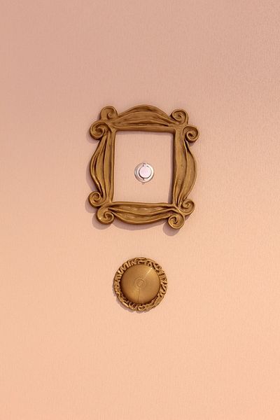 Maflen Σετ στολίδι πόρτας Monica's Bronze Vintage Αξεσουάρ πλαισίου 17x19 cm και πόμολο πόρτας