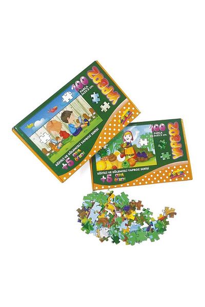 KESKİN COLOR Sharp Color 100 Piece Boxed Puzzle 25X35 Cm Farm Life