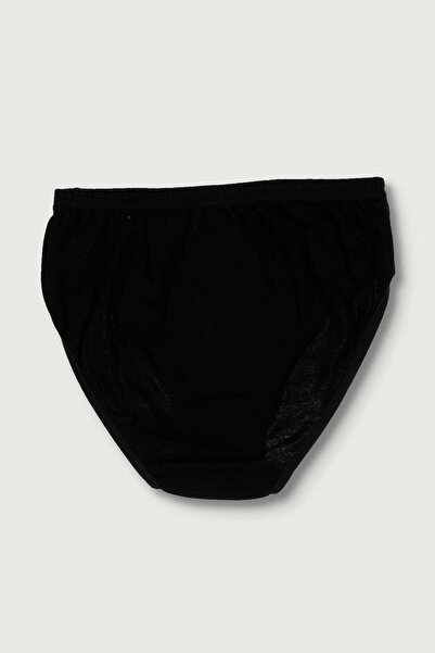 Tutku Kadın Siyah 4'lü Paket  Ribana Bato Külot ELF568T0922CCM4