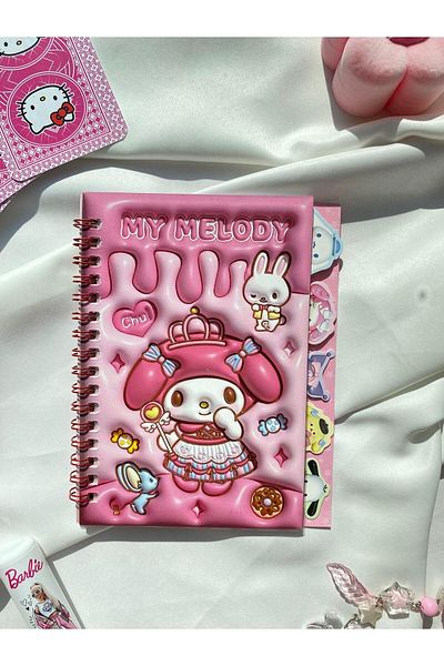 Wisevelya كتاب ملصقات My Melody Pink