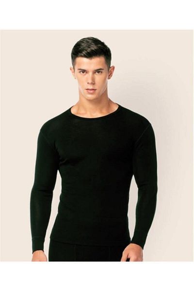 Tutku Мъжка тениска Thermal Black с дълъг ръкав Poky