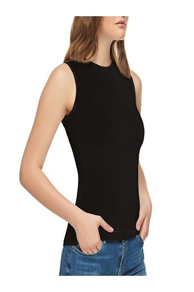 Tutku Elit Elastan Zero Arm Tank Top White Single