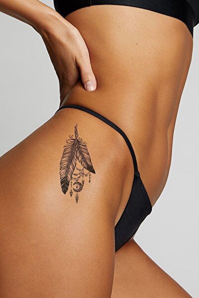 BiWini Hint Motifli Tüy Bacak Geçici Dövme Tattoo