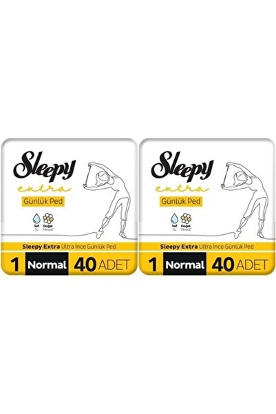Sleepy ( PTD ) Sleepy Extra Günlük Ped Normal 80 Adet Mega Pk (2PK*40) ( TEKL...