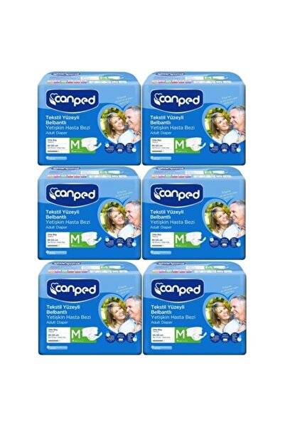 Canped Std Canped Patient Diaper Adult with Waist Band Textile Surface M-Medi...
