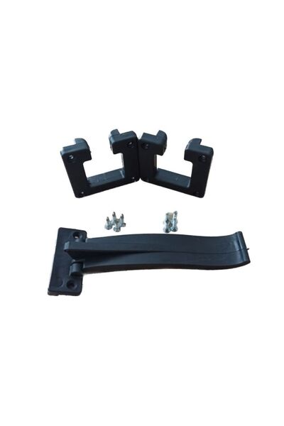 Genel Markalar Cam Balkonlara Uygun Çıkış Ve Boynuz Plastiği - Cam Balkon Aksesuarı Kapağı Siyah Plastik