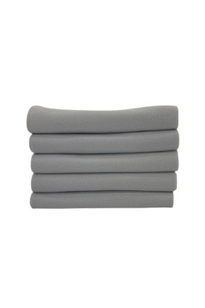 ecottonworks Light Gray Thin Fleece Shawl Outlet Cafe Restaurant Fleece Shawl 5 Pieces 70 Cm X 180 Cm