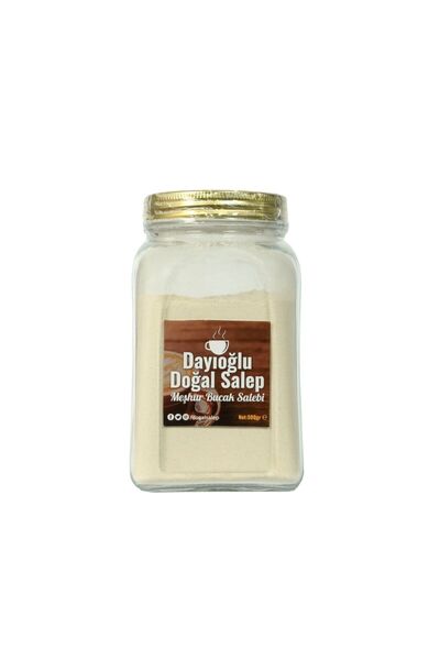 Dayıoğlu Doğal Sahlep Toz Salep Meşhur Bucak Sahlebi Dondurma Salebi 500 gr Salep