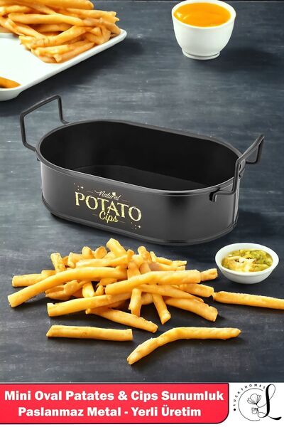 LUCKYHOMES Mini Oval Potatoes & Chips Serving Stylish Your Flavor!