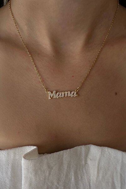 Okko Store Çelik Mama Yazılı Kolye