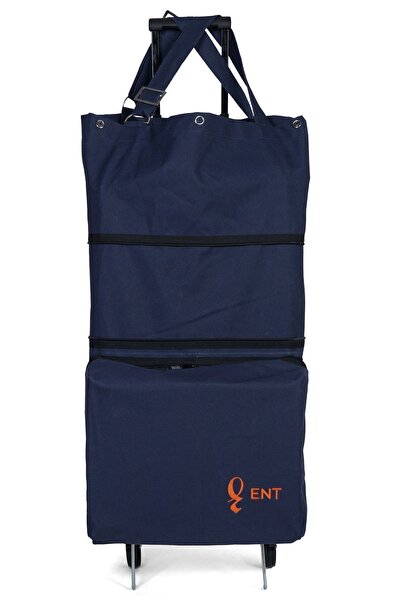 ENTRKL Mine Model Sessiz 2 Tekerlek Katlanabilir Teleskobik Kollu Seyahat Ve ...