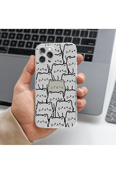 SHOWLIGHT Xiaomi Redmi Note 13 Pro Plus 5G Uyumlu Kedi Tasarımlı Premium Şeff...