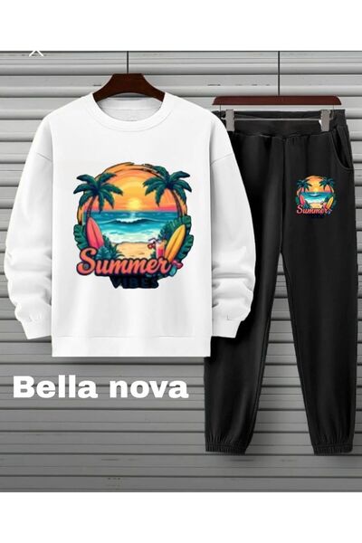 bellanova - Σετ φούτερ με κουκούλα με κουκούλα με 3 κλωστές