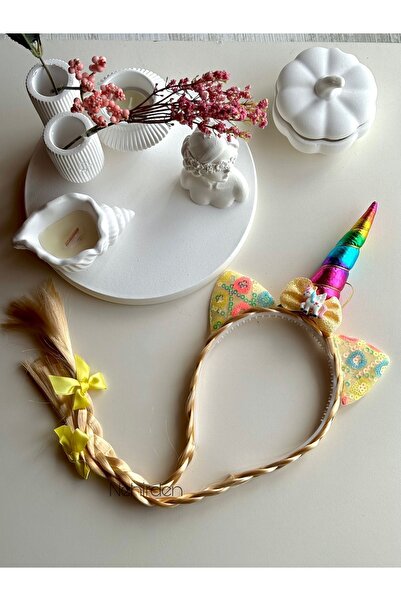 NEHİRDEN Saçlı Unicorn Taç