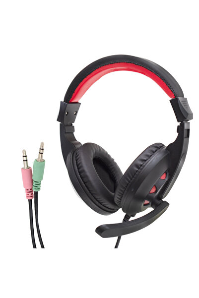 harry Aux Girişli Kablolu Mikrofonlu Kulak Üstü Oyuncu Kulaklığı-Gaming Kulaklık 95 Db Gürültü Engelleme