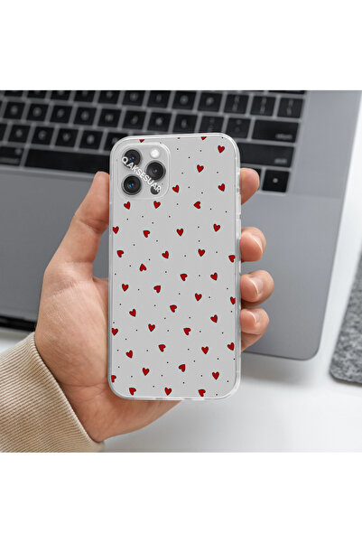 SHOWLIGHT Samsung Galaxy Note 10 Lite Uyumlu Kalp Tasarımlı Premium Şeffaf Te...
