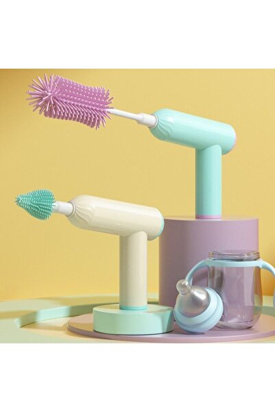 Fillikutum Şişe ve Biberon Temizleme Fırçası Çok Fonksiyonlu Otomatik Temizle...