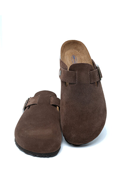 Kifidis K13789SD Kifidis Soft Step Kadın Süet Deri Sabo Mantar Terlik 36-41