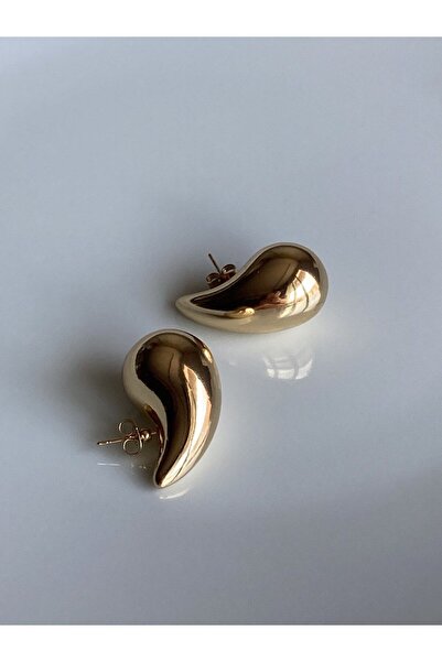 Waleentis هايلي بيبر تريند أقراط ذهبية من الفولاذ