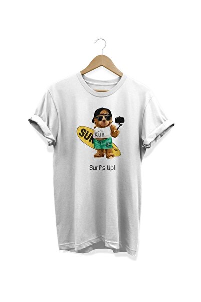 WİDİ Sferfer Teddy Bear Štampano 100% pamuk Digitalna štampa paket beli T-shirt