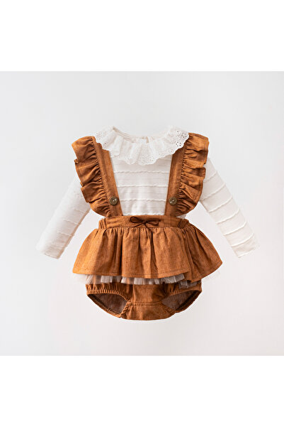 Cumino Clara Bluse Set with Slippers for Baby Girl