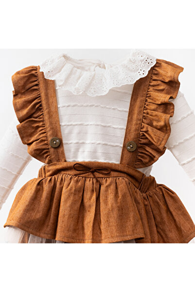 Cumino Clara Bluse Set with Slippers for Baby Girl