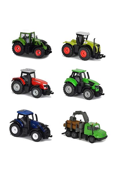 Majorette Majorette Farm Massey Ferguson 8737 Tractor, Red/Black