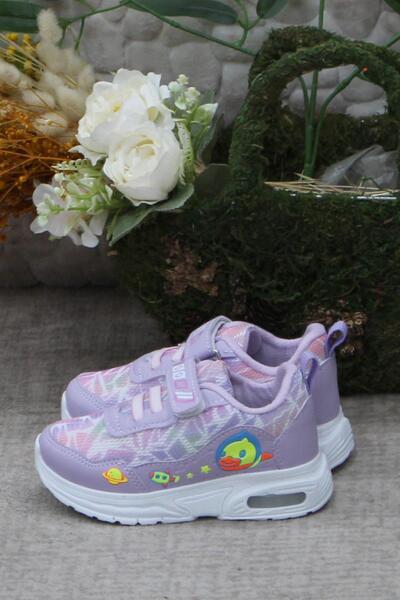fort 0775 Lila Figürlü Hafif Taban Işıklı Kız Çocuk Ayakkabı