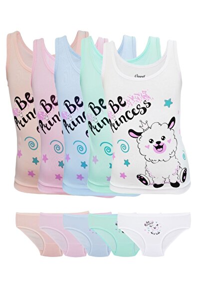 Onurel Set de chiloți pentru atletă pentru fete din Lycra cu imprimeu de miel...