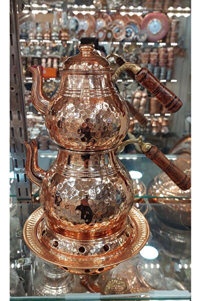 Bakır Center إبريق الشاي النحاسي وإبريق الشاي النحاسي المزخرف يدويًا، إبريق ا...