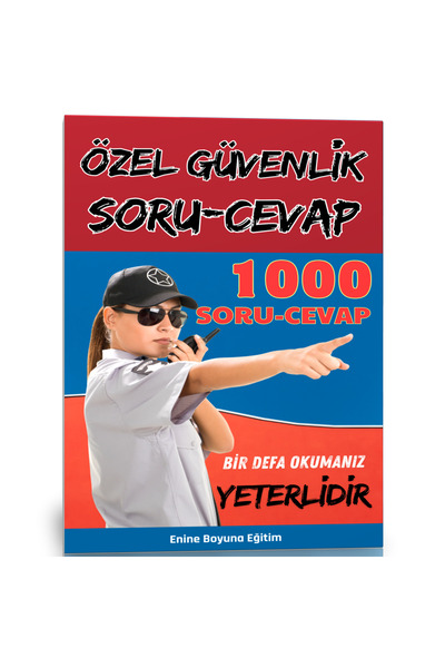 Enine Boyuna Eğitim كتاب أسئلة وأجوبة الأمن الخاص (1000 سؤال)